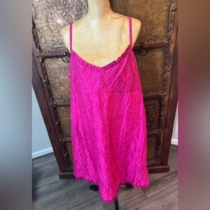 Eileen Fisher Pink Lace dress XL